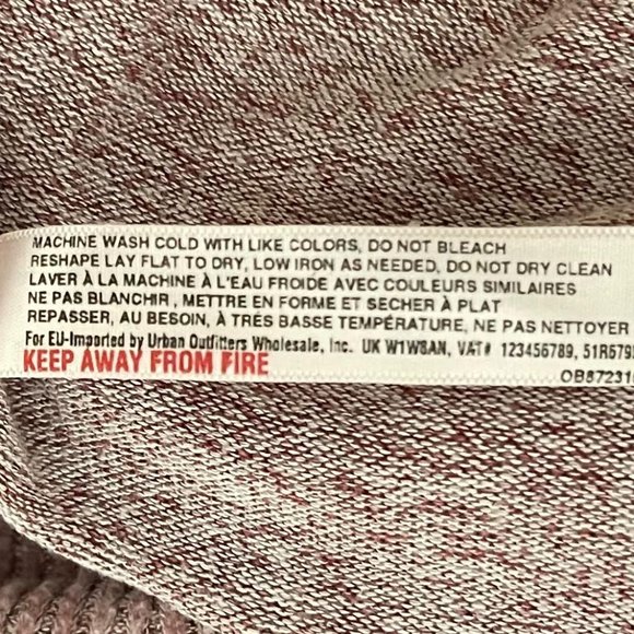 Saturday Sunday Anthropologie Medium Payton Brushed Fleece Waist Tie Swe… - Picture 6 of 6